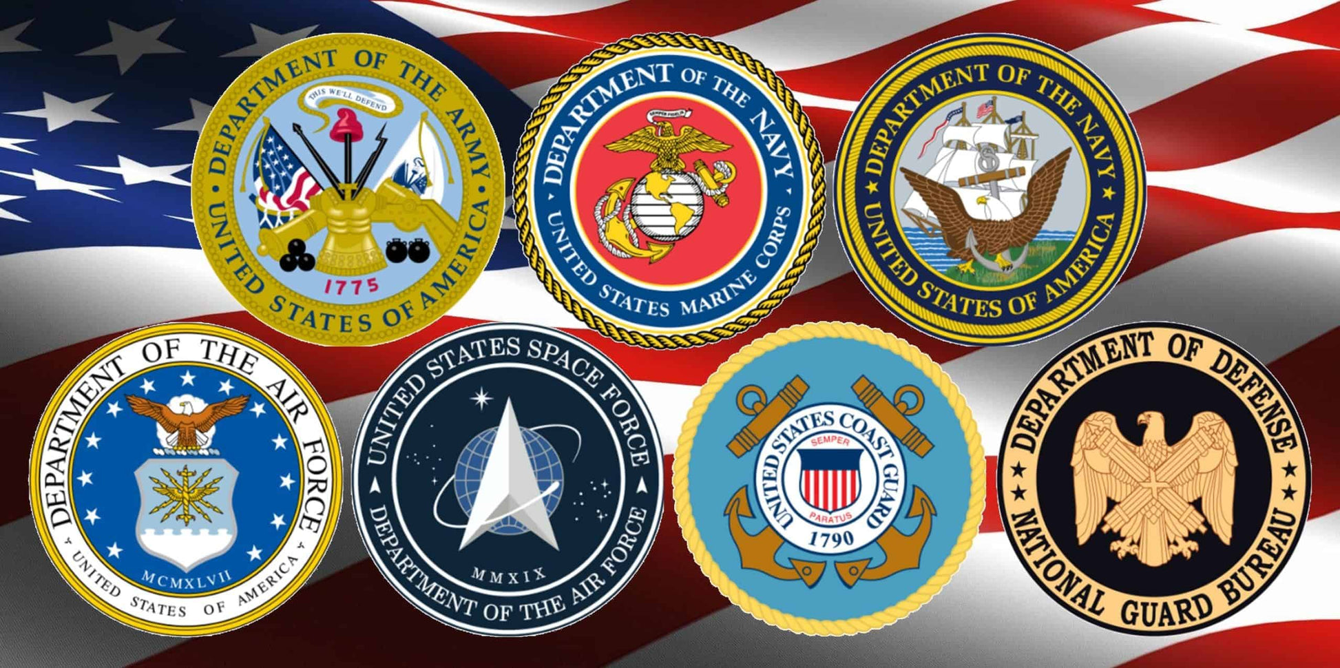 Image showing the various branches of military service.