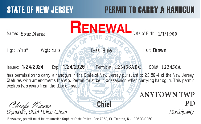 New Jersey Permit Renewal