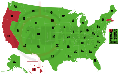 Max CCW (DC, MD, VA, NY, UT, FL, IL, NJ & PA - up to 46 states total) is