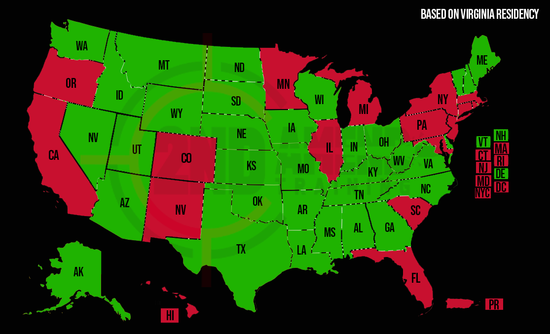 Where are my permits valid? 2nd Amend Training